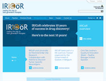 Tablet Screenshot of iricor.ca